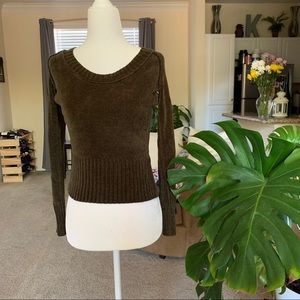 So Wear It Declare It Chenille Scoop Neck Sweater